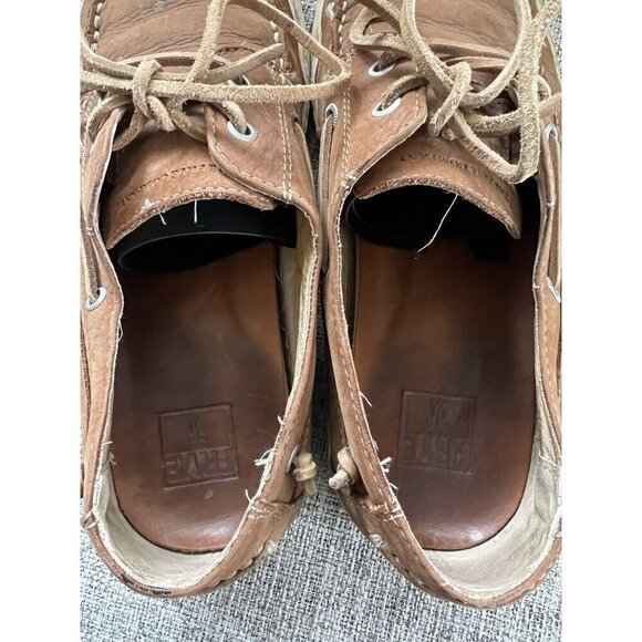 Frye Men\'s Boat Shoes Size 10 Brown Nubuck Leather Sully Slip On Casual Loafer main image 11